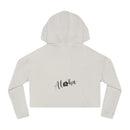 "Kahakai Hibiscus" Cropped Hoodie Sweatshirt