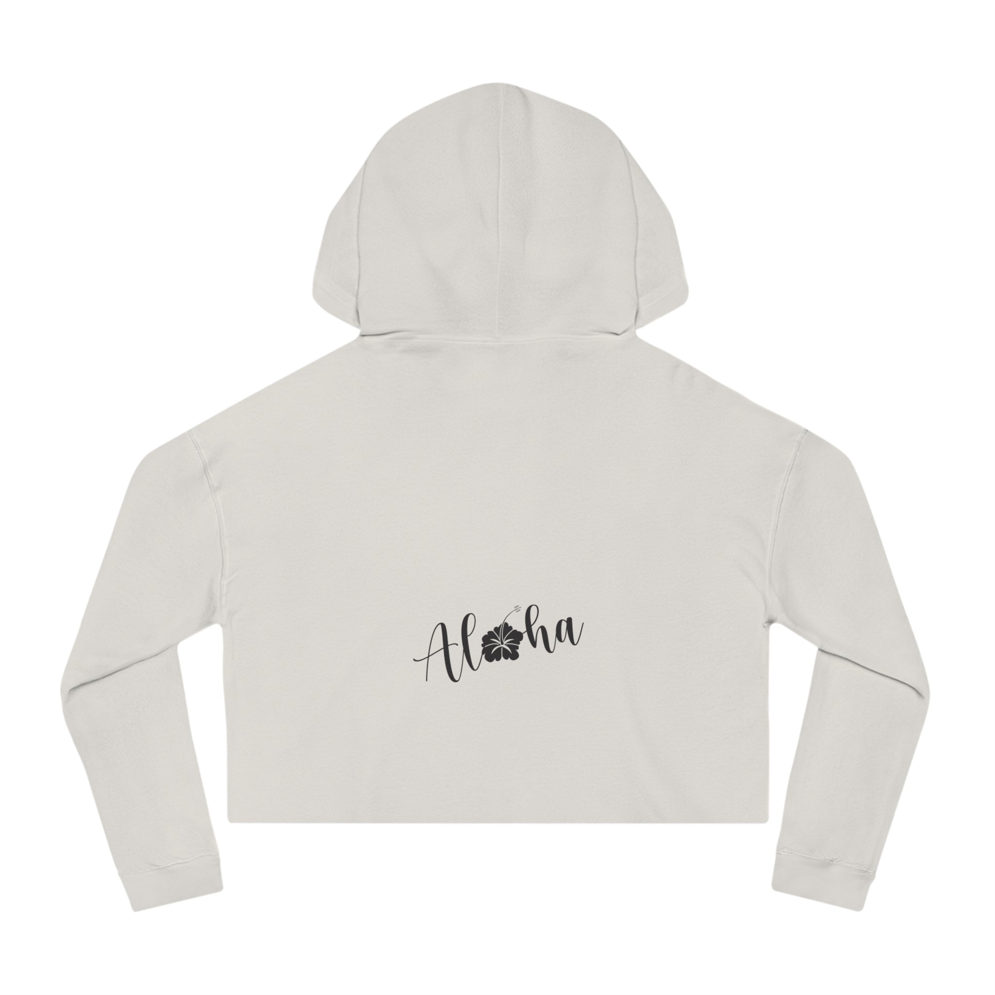 "Kahakai Hibiscus" Cropped Hoodie Sweatshirt