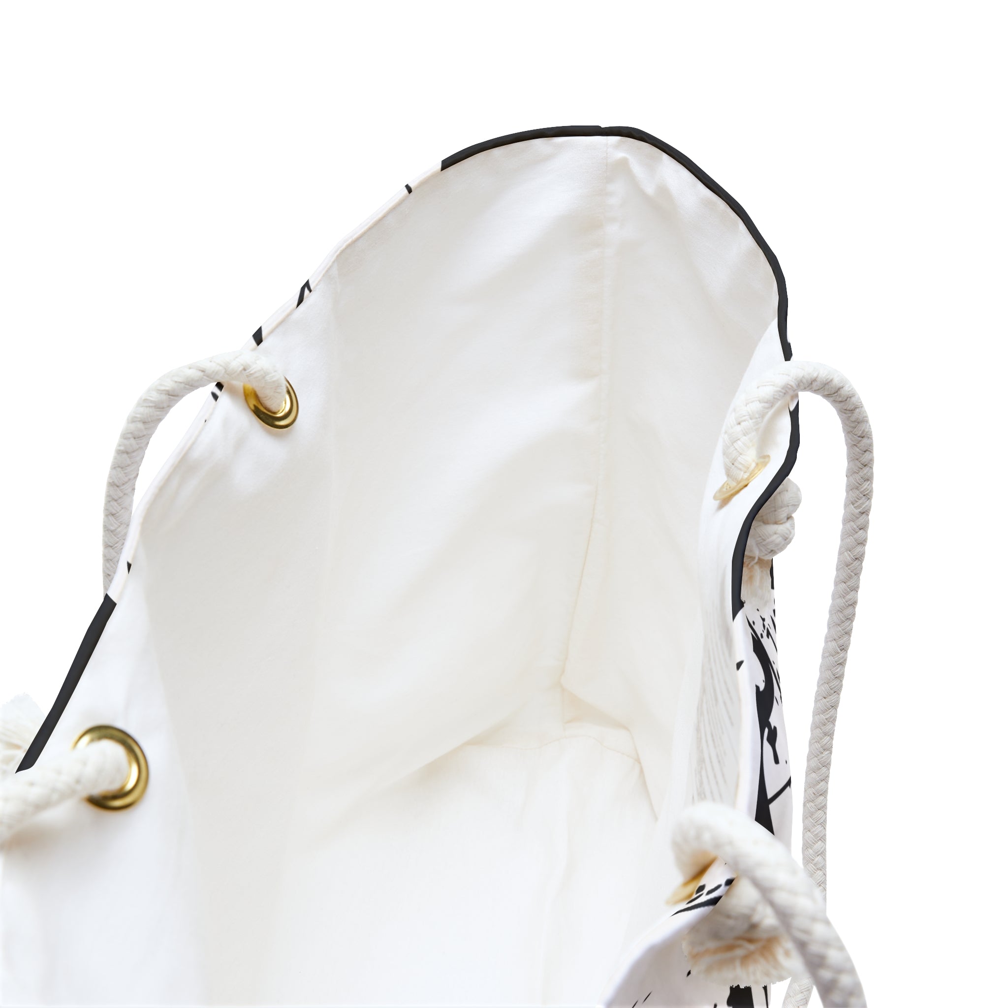 "The Classic Hibiscus" Beach Bag - Distressed Black