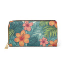 "Tropical Vibes" Zipper Wallet