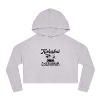 "Kahakai California Vibes" Cropped Hoodie Sweatshirt
