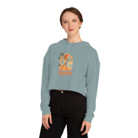 "Surfer Girl" Cropped Hoodie Sweatshirt