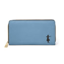 Hula Dancer Zipper Wallet -Island  Blue