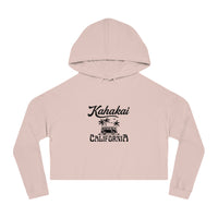 "Kahakai California Vibes" Cropped Hoodie Sweatshirt