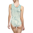 Women’s Blue Palm Swimsuit – Kahakai Collection | Lightweight & One-Piece