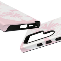 "The Classic Hibiscus"  Phone Case - Distressed Pink