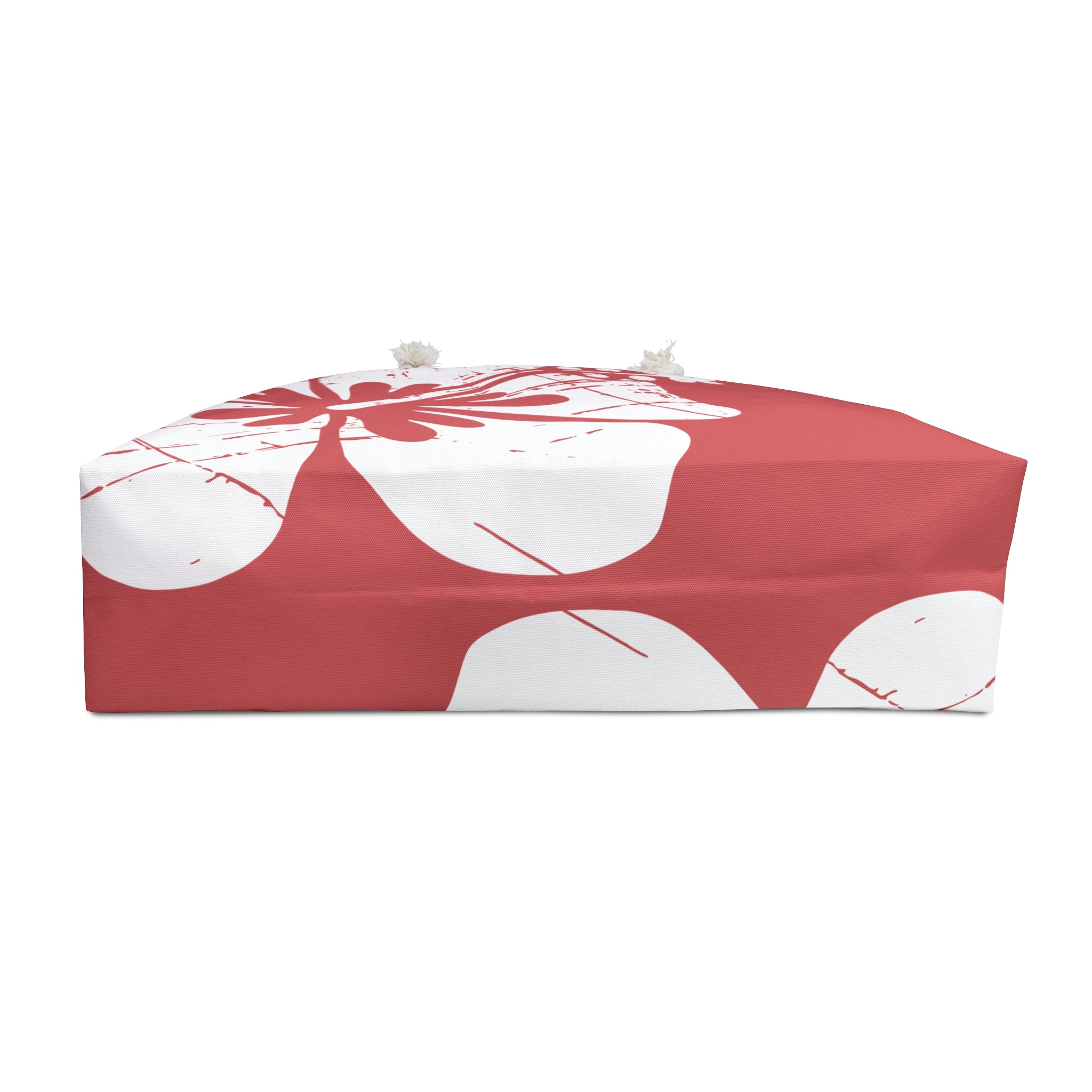 Kahakai "The Classic Hibiscus" Beach Bag - Distressed Red