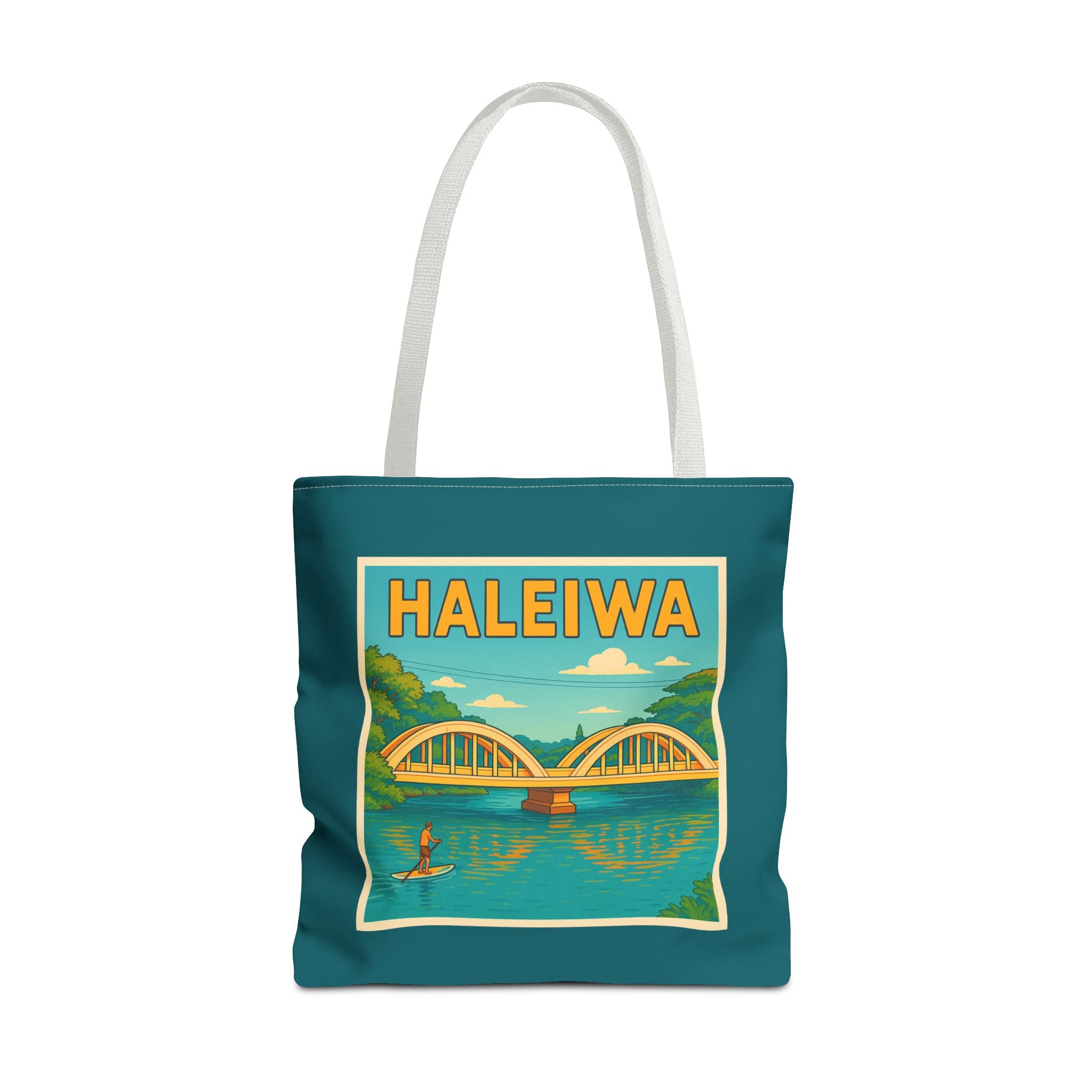 Haleiwa Town Tote Bag — Hawaiian Beach Market Tote
