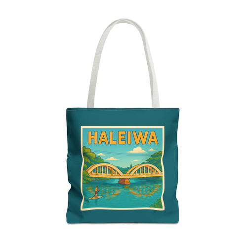 Haleiwa Town Tote Bag — Hawaiian Beach Market Tote
