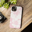 "The Classic Hibiscus"  Phone Case - Distressed Pink