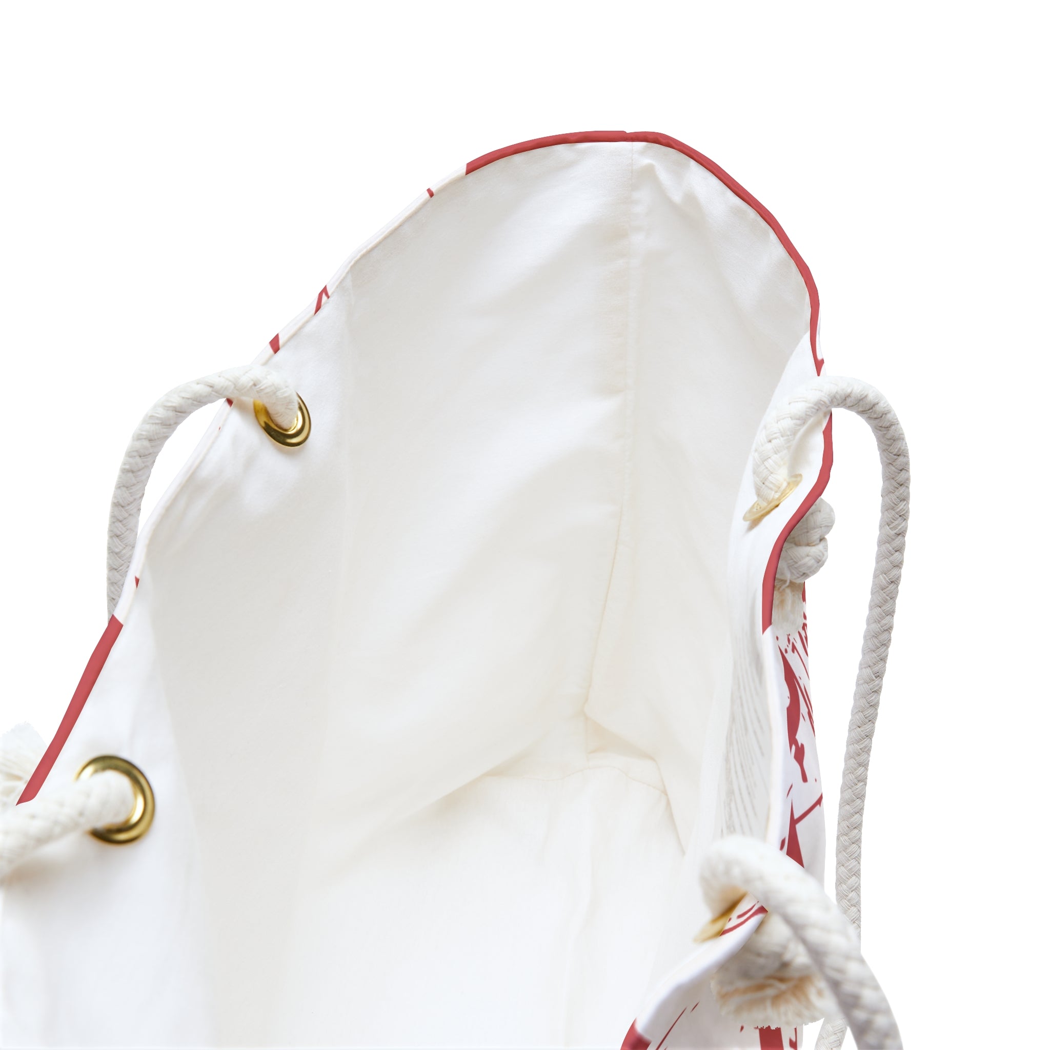 Kahakai "The Classic Hibiscus" Beach Bag - Distressed Red