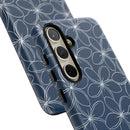 "Plumeria" Phone Case - Blue and White
