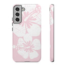 "The Classic Hibiscus"  Phone Case - Distressed Pink