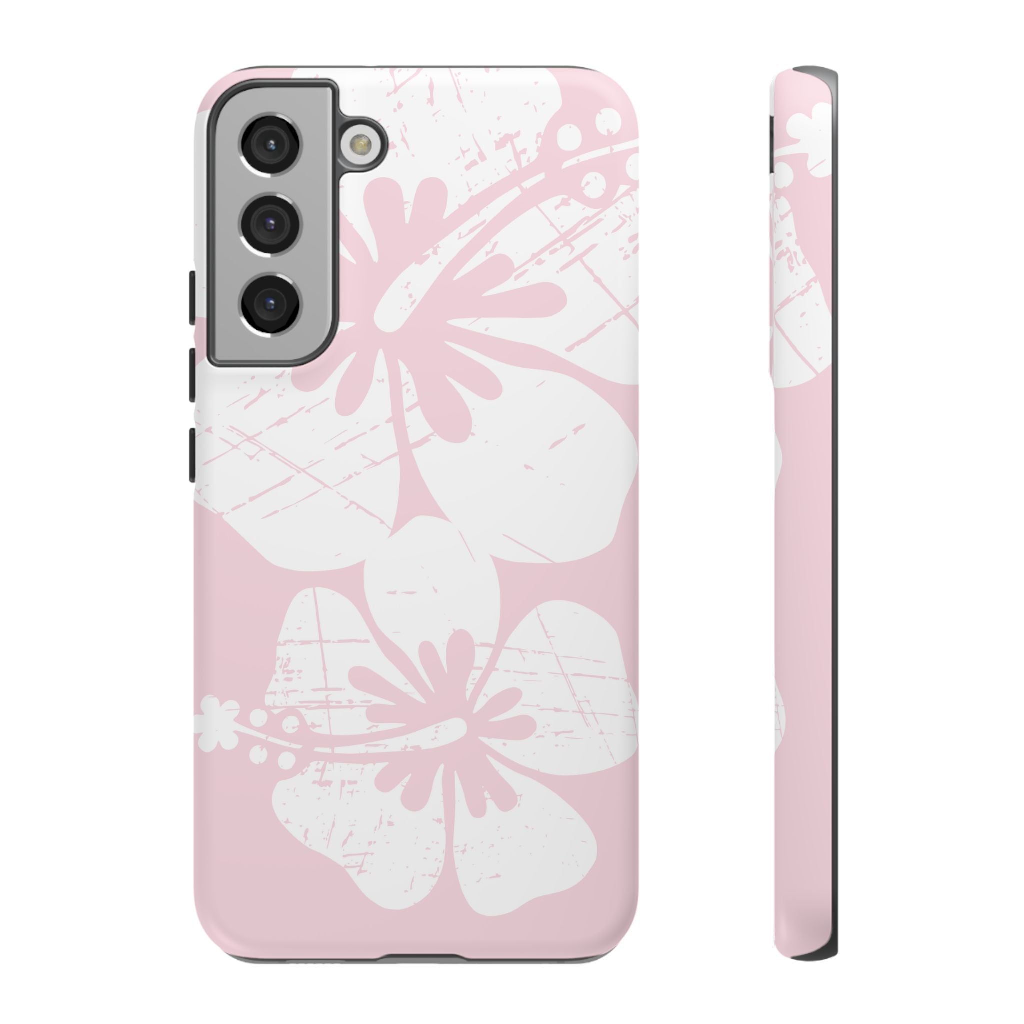 "The Classic Hibiscus"  Phone Case - Distressed Pink