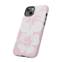"The Classic Hibiscus"  Phone Case - Distressed Pink