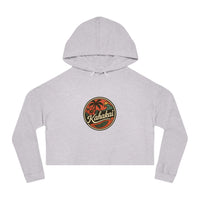 "Kahakai Hibiscus" Cropped Hoodie Sweatshirt