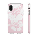 "The Classic Hibiscus"  Phone Case - Distressed Pink