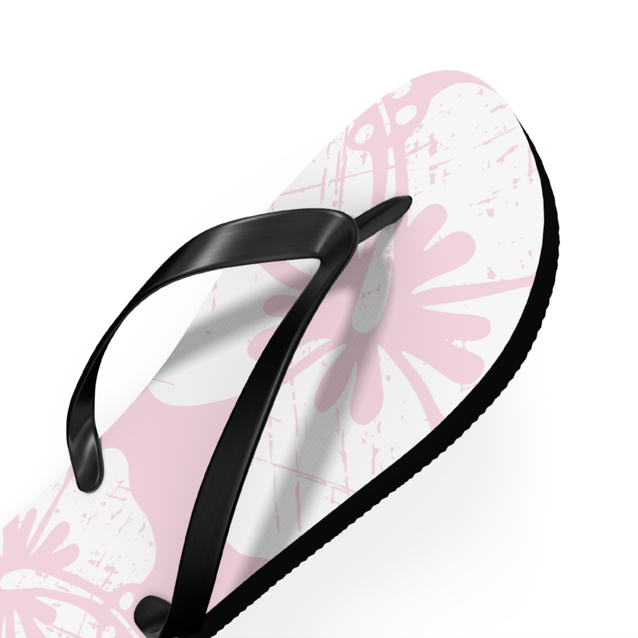 "The Classic Hibiscus" Flip Flop - Distressed Pink