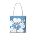 Kahakai The Classic Hibiscus Tote Bag - Distressed Blue