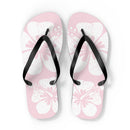 "The Classic Hibiscus" Flip Flop - Distressed Pink