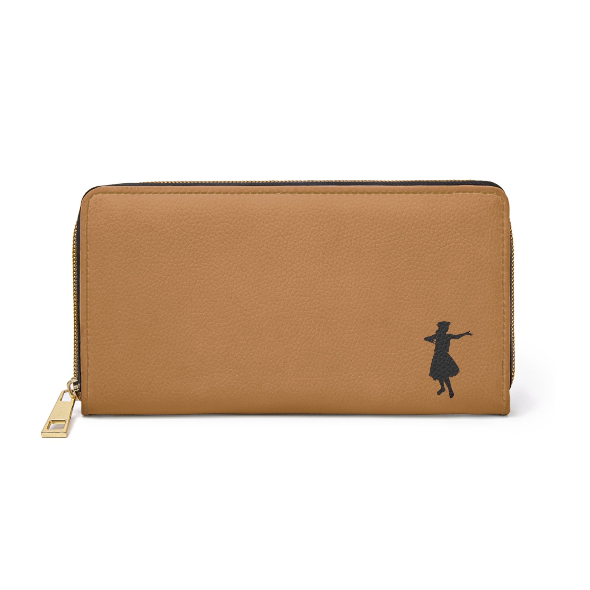 South Pacific "Hula Dancer" Zipper Wallet - Island Brown