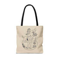 "Hula Girl" Tote Bag