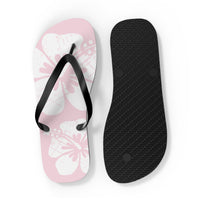"The Classic Hibiscus" Flip Flop - Distressed Pink