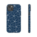 "Plumeria" Phone Case - Blue and White