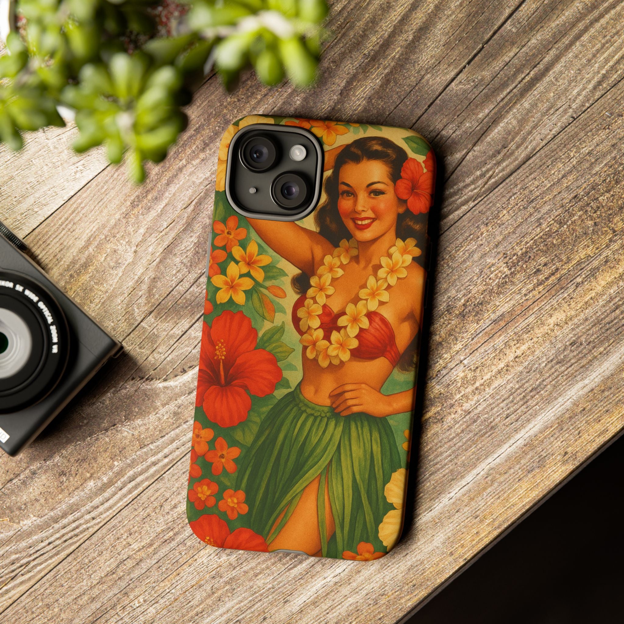 “Vintage Hula Bloom” Phone Case