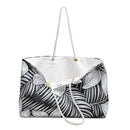 "The Plumeria"  Beach Bag - Black and White