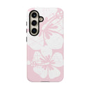 "The Classic Hibiscus"  Phone Case - Distressed Pink