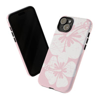"The Classic Hibiscus"  Phone Case - Distressed Pink