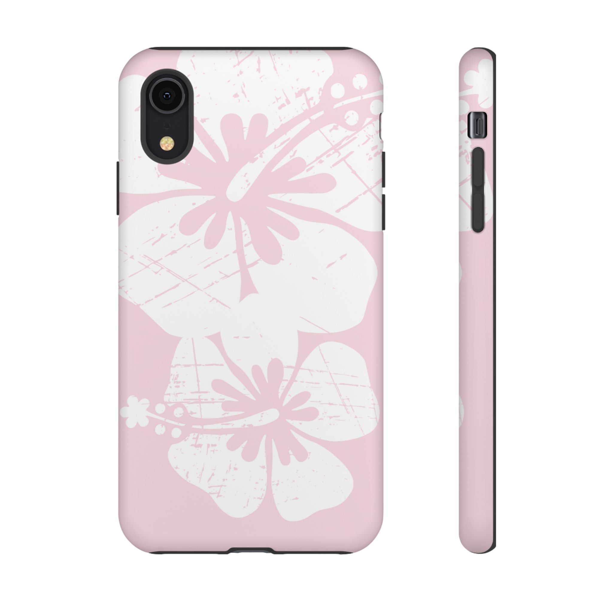 "The Classic Hibiscus"  Phone Case - Distressed Pink