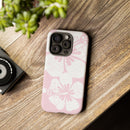 "The Classic Hibiscus"  Phone Case - Distressed Pink