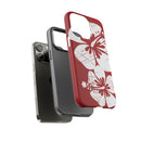"The Classic Hibiscus" Phone Case -  Destressed Red
