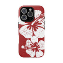 "The Classic Hibiscus" Phone Case -  Destressed Red