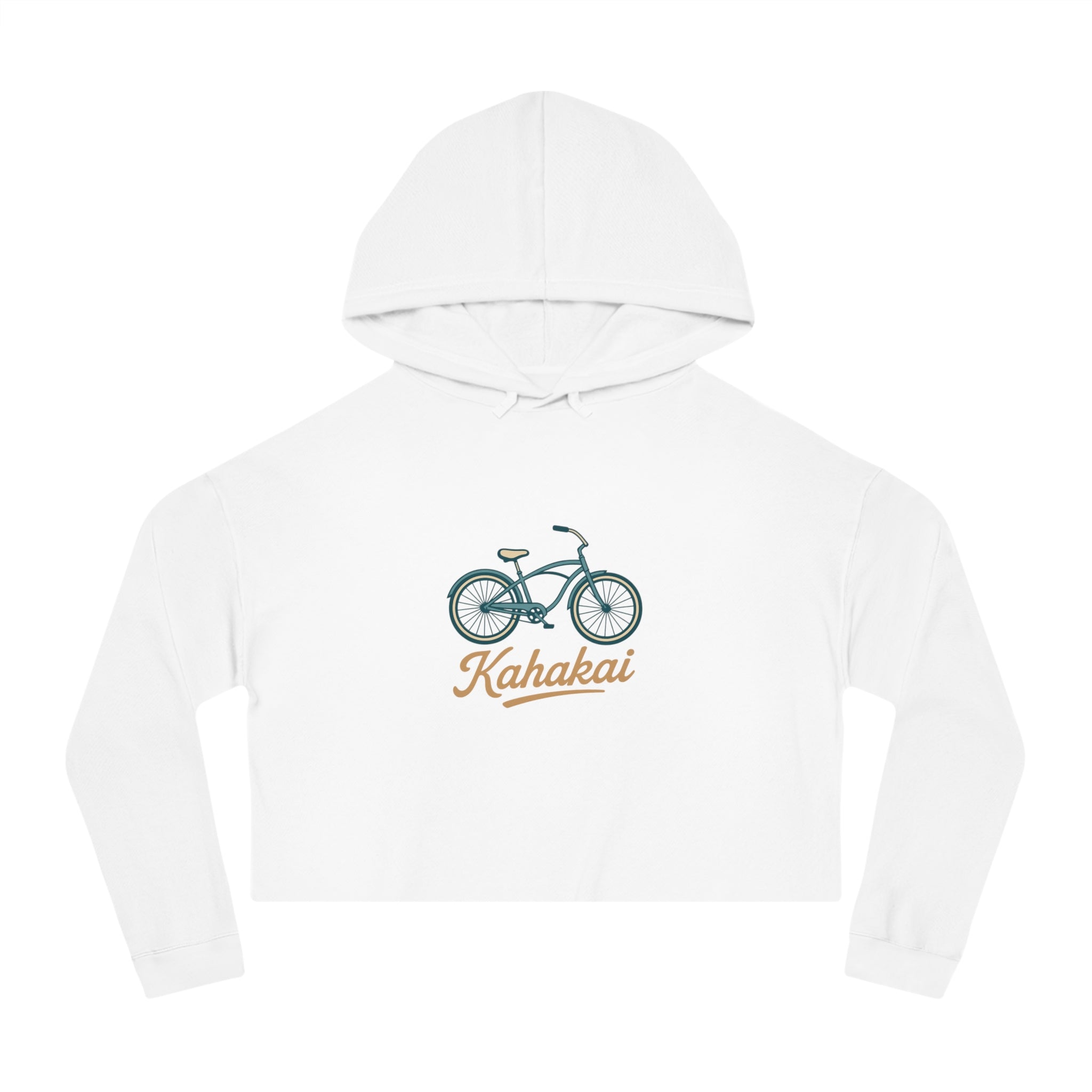 Kahakai Bicycle Cropped Hoodie Sweatshirt