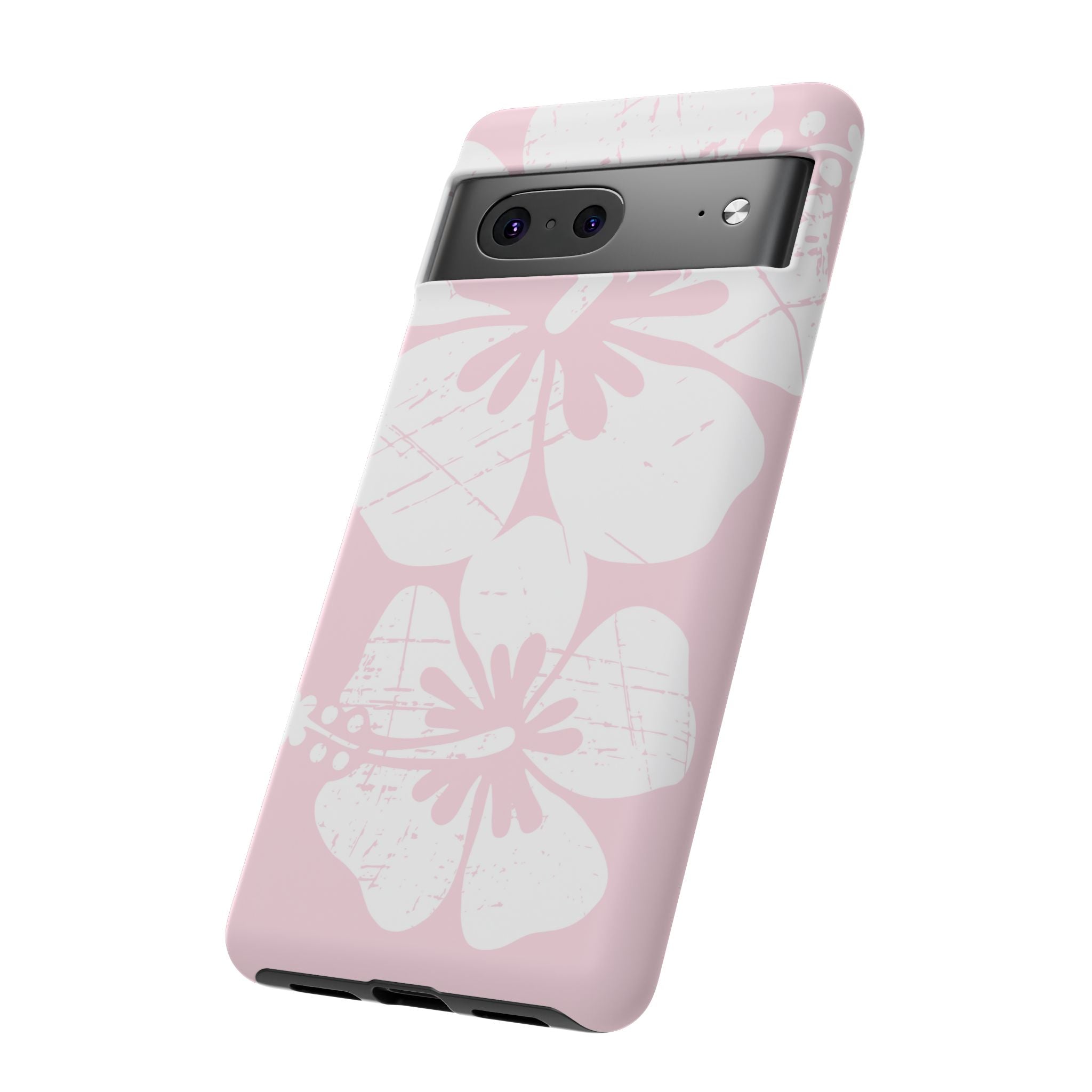 "The Classic Hibiscus"  Phone Case - Distressed Pink