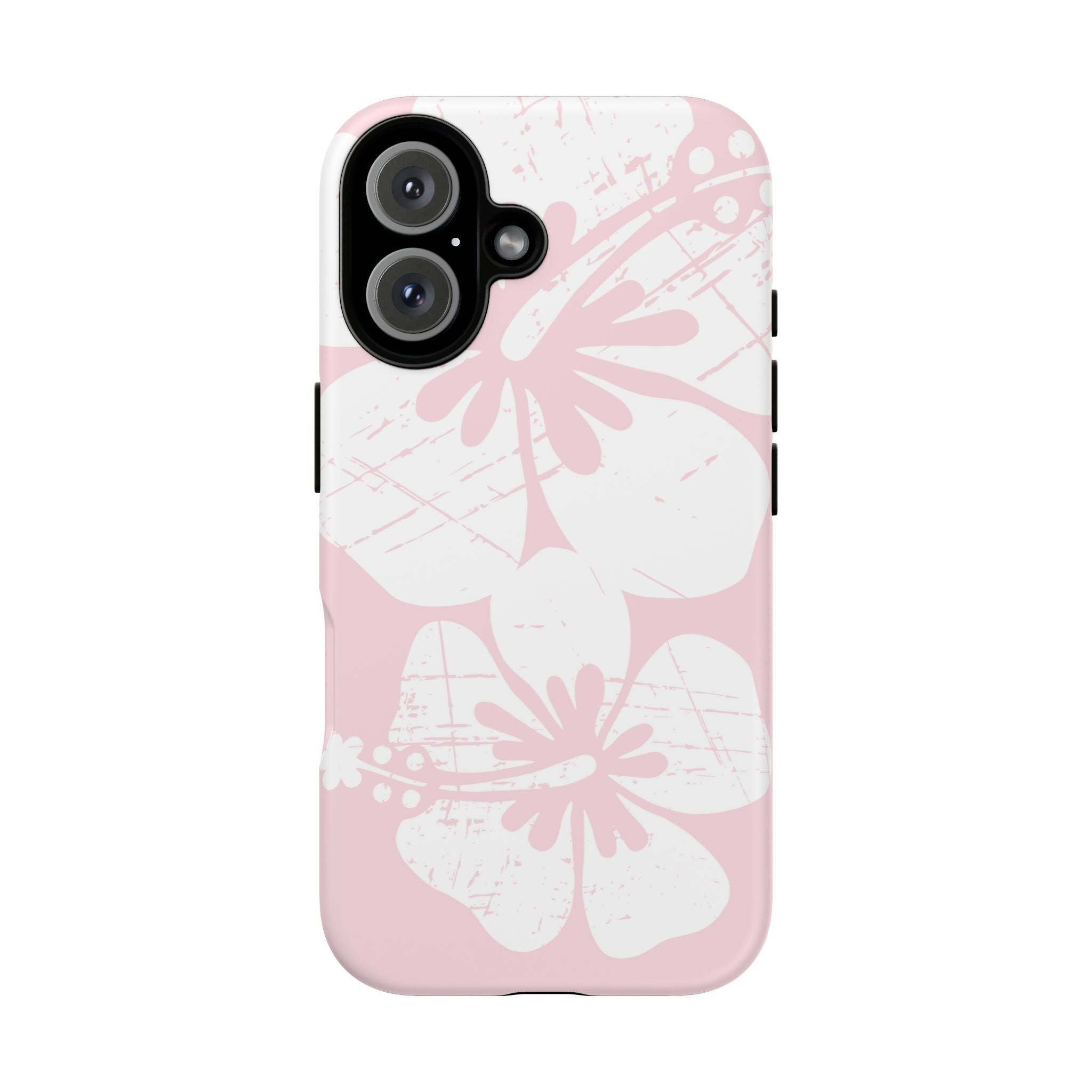 "The Classic Hibiscus"  Phone Case - Distressed Pink