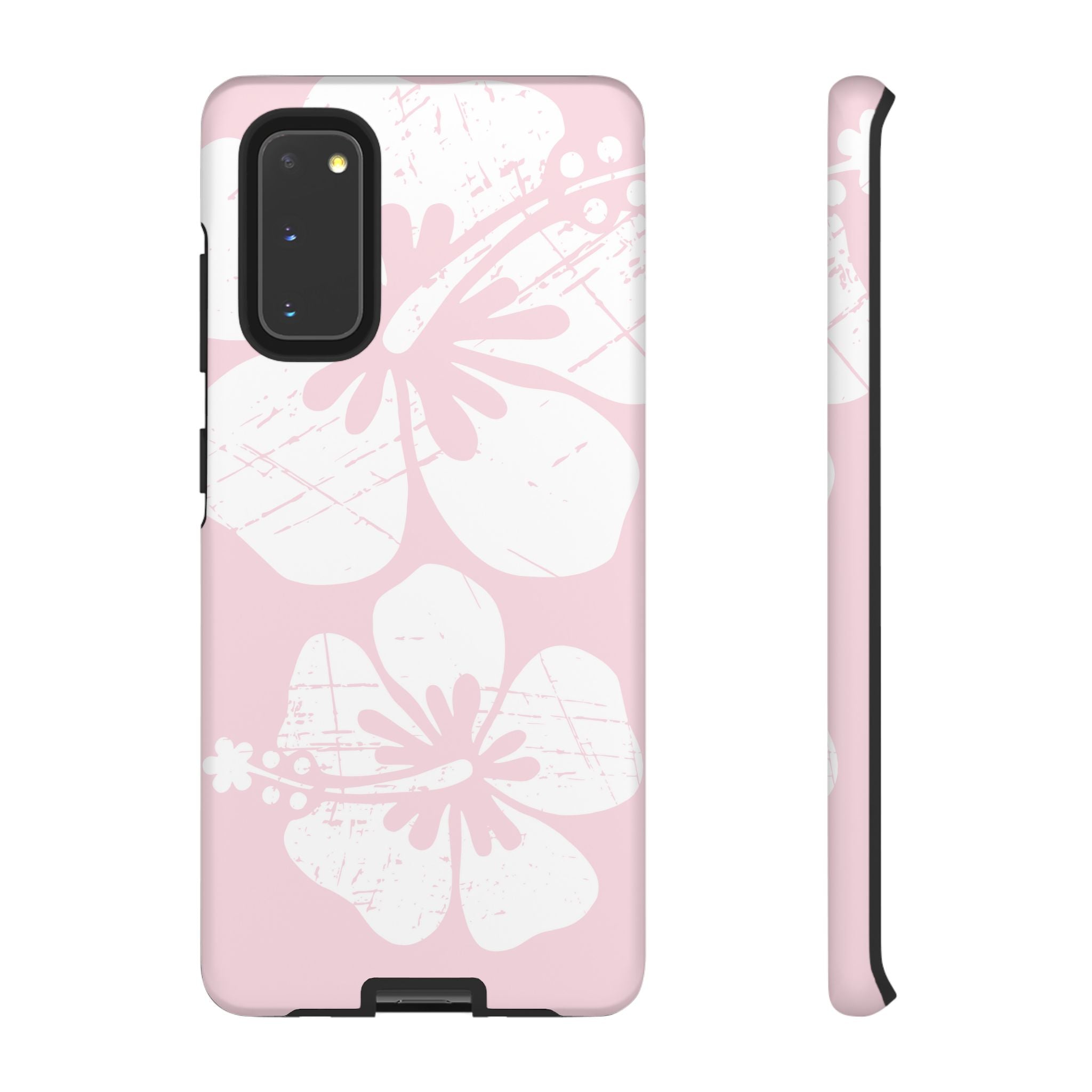 "The Classic Hibiscus"  Phone Case - Distressed Pink