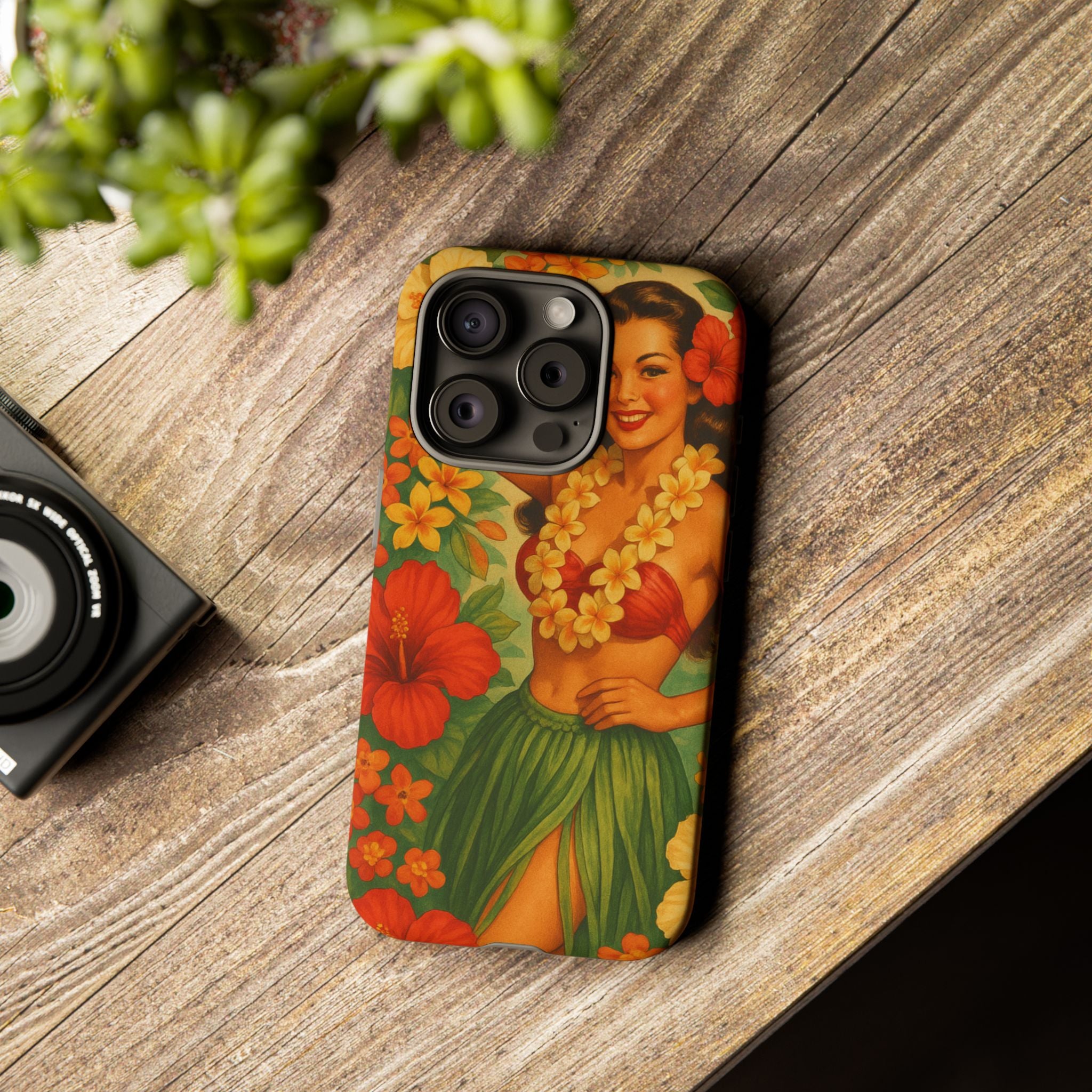 “Vintage Hula Bloom” Phone Case