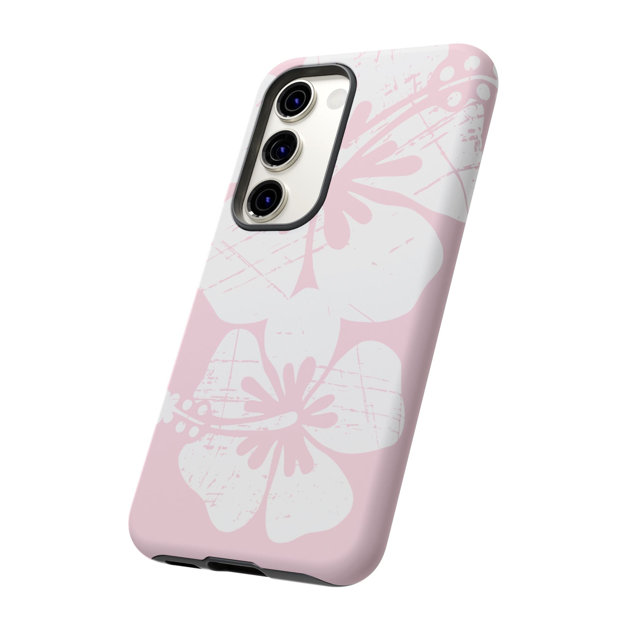 "The Classic Hibiscus"  Phone Case - Distressed Pink